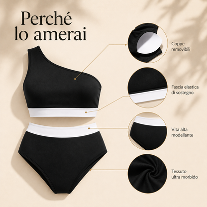 Ischia | Bikini Modellante Monospalla